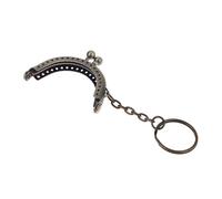 Boquillas Monederos Metalicas Monedero de Metal 5CM for bolso, marco monedero con llavero, cierre beso for, cartera, bolsos mano, accesorios for coser, 2 uds(B)