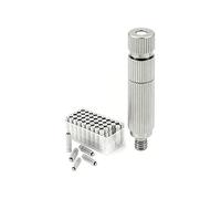 Boquillas nebulización de latón, 50 Uds boquillas de nebulización latón diámetro del orificio 0,1-0,5mm for jardinería refrigeración al aire libre(5 Sections,Orifice Dia 0.1mm)