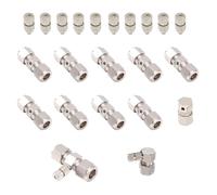 Boquillas nebulizadoras, Boquilla de nebulización pulverización atomización latón ajustable 10/24 UNC 3/8 conector rápido alta presión 0,1-1, mm