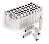 Boquillas nebulizadoras de alta presión, 50 piezas de accesorios for tuberías de riego por aspersión con boquilla de pulverización de 0,1 MM ~ 0,8 MM(Stainless Steel,3 Sections 0.5mm Orifice Dia)