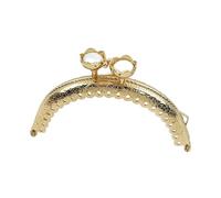 Boquillas para Bolsos 2/5 Uds. 8,5 cm cabeza de cuentas en relieve bolsa Metal mango moneda dorada marco Clourse beso cierre cartera soporte costura bolsas Accesorios(Color-02,2Pcs)