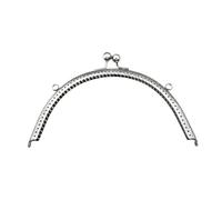 Boquillas para Bolsos 5 uds. Marco de Metal Vintage for monedero, cierre beso, marco for bolso, cierres, hebilla for, artesanía DIY(Silver-15cm)