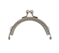 Boquillas para Bolsos 8,5 cm semicírculo marco de bolso Metal cierre manija for cartera embrague DIY accesorio colores(Bronze)