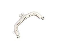 Boquillas para Bolsos Marco for bolso de color caramelo, cierre de beso, cierres de bolsa, hebillas, herrajes(White)