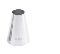 Boquillas para Mangas Pasteleras Multi-size Large Size Round Piping Nozzle Cake Cream Pastry Tools Stainless Steel Icing Tips For Cupcake Decorating 5pc(R18L-5pc)