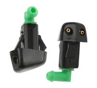Boquillas parabrisas coche Compatible Con Accord 1998-2002 S84 C02 2 Uds Negro 2 Agujeros Limpiaparabrisas Coche Chorros Agua Boquillas Lavado