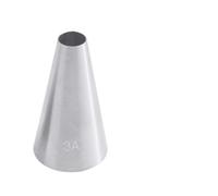 Boquillas Pasteleras Multi-size Large Size Round Piping Nozzle Cake Cream Pastry Tools Stainless Steel Icing Tips For Cupcake Decorating 5pc(3A-5pc)
