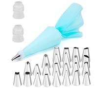 Boquillas Pasteleras Pastry Socket Cake Nozzles for Confectionery Professional Set Icing Cream Piping Tips Cookies Cupcake Decorating Tool(Piping tip 27pc)