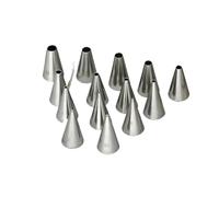 Boquillas Pasteleras Small Size Round Piping Nozzle Set Pastry Icing Tips For Pull Line Write Words Cake Cupcake Decorating