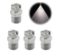 Boquillas Pulverizadoras, 4pcs Boquilla de Agua de Alta Presion Sustitución, Limpiadora de Superficies Accesorio para Limpieza de Automóviles Jardines, 65 grados, Abertura 1.3mm, Conexión Rosca 1/4