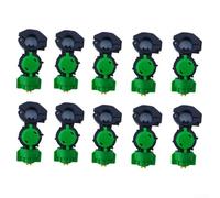 Boquillas pulverizadoras agrícolas para tractores, paquete de 10 con orificio de 9,8 mm y abrazadera de 21 a 22 mm, compatible con equipos de riego de cultivos