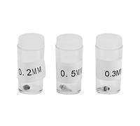 Boquillas y Puntas de Agujas para Aerógrafo de Acero Inoxidable de Primera Calidad, Accesorios de Repuesto con Contenedor de Almacenamiento para Profesionales y Aficionados, 3 uds.