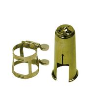 Boquillero y abrazadera para Clarinete Dorado