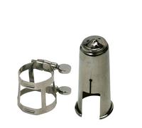 Boquillero y abrazadera para Clarinete Plateado