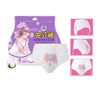 BoquiteCarnaval de San Valentín Toalla Sanitaria, Almohadilla Menstrual, 3 Piezas/Bolsa Uso Nocturno Almohadillas sanitarias Calzoncillos Ropa Interior Menstrual desechable Maxi Pantyline