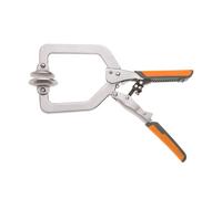 BORA Abrazadera de agarre de tornillo de bloqueo de 7.6 cm de ajuste automático, abrazaderas de soldadura resistentes con agarres cómodos, abrazadera C perfecta para carpintería, soldadura y