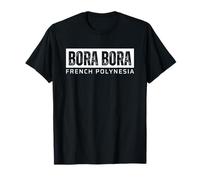 Bora Bora French Polynesia Vintage Retro Souvenirs Camiseta
