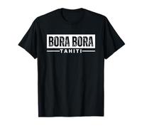 Bora Bora Tihiti French Polynesia Vintage Retro Souvenirs Camiseta