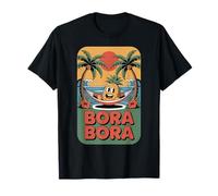 Bora Bora Tropical Island Paradise Fun Piña en Hamaca Camiseta