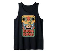 Bora Bora Tropical Island Paradise Fun Piña en Hamaca Camiseta sin Mangas
