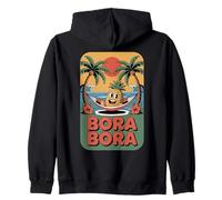 Bora Bora Tropical Island Paradise Fun Piña en Hamaca Sudadera con Capucha