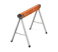 Bora Caballete de Trabajo - Soporte de una Sola Pieza con Patas Plegables, Parte Superior de Metal para 2 x 4, Caballo de Sierra Profesional Resistente para carpintería, carpinteros, contratistas,