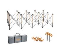 Bora Centipede CK15S - Soporte de Trabajo de 4 x 8 y 15 puntales y Mesa portátil | Soporte XL para Caballete con Patas Plegables de Acero, Color Naranja