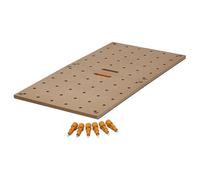 Bora Centipede CK22TM - Mesa de Banco de Trabajo para Caballos de Sierra Bora Centipede - 24 x 48 Pulgadas - Incluye Parte Superior de Madera con Agujeros para Perros de 20 mm + 6 Asas de Bloqueo de