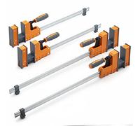 BORA Juego de abrazaderas paralelas de 4 piezas, incluye abrazaderas de carpintería de 2 x 18 pulgadas + 2 x 24 pulgadas con presión uniforme y sólida, 571450I