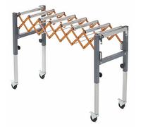 Bora Portamate - Soporte de Rodillo transportador Ajustable, Soporte de Entrada/Salida, transportador de Gravedad expandible, Capacidad de Peso de 135 kg, Ruedas giratorias de Bloqueo, PM-2700