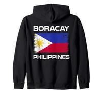 Boracay - Bandera Filipina Envejecida Sudadera con Capucha