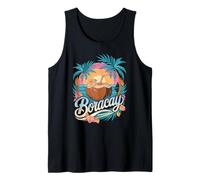 Boracay, Playa Tropical Sunset Beach, Coco Exótico y Palmeras Camiseta sin Mangas