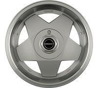 Borbet a 9 x 16 ET 15 Círculo del perno 5 x 120 Hub centrado 74 A 90615120574sp, plateado pulido