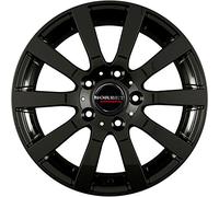 Borbet C2 C 7,5 x 17 et 50 Círculo del perno 5 x 130 Hub centrado 71,5 C2 C 75750130571.5bg, Negro Brillante