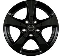 Borbet CC 7 x 16 ET 45 Círculo del perno 5 x 118 Hub centrado 71,1 CC 70645118571.1bg/T, negro brillante