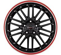 Borbet CW 2 8,5 x 19 et 42 Círculo del perno 5 x 115 Hub centrado 70,2 CW2 85942115570.2bhp, Negro borde pulido
