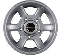 Borbet CW 8 x 16 ET 5 pernos círculo 5 x 165.1 Hub Centering 113 CW 8065165.15113KS/D, cristal plateado