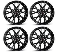 Borbet llantas BY 8.5x19 ET42 5x108 negro mate compatible con Peugeot 3008 308 407 5008 508 Partner Rifter