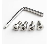 Borbet Tapa de llanta de seguridad para llantas de diseño A, B, D y G - 1 llave + 4 tornillos