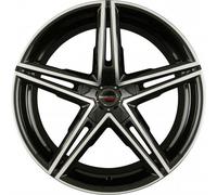 Borbet X RS 8 x 18 et 45 Círculo del perno 5 x 108 Hub centrado 72,5 x RS 80845108572.5bpg, Negro Pulido Brillante