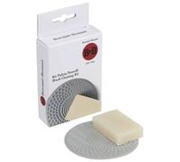 BORCIANI E BONAZZI, Kit de limpieza de pinceles, almohadilla + mini jabón, contiene 1 alfombrilla de limpieza y 1 minitalla de jabón vegetal, limpieza eficaz para brochas y pinturas.