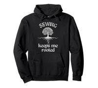 Bordado de árbol espiritual Sewing Keeps Me Rooted Sudadera con Capucha