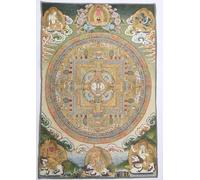 Bordado de Seda Tibetano Thangka Budismo Kwan Yin BuddhaTara Mandala Colgante de Pared para decoración del hogar Tapiz