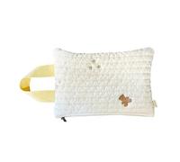 Bordado Quilt Soporte para toallitas de algodón reutilizable Contenedor de viaje portátil Dispensador de toallitas recargable Bolsa de fácil acceso Dispensador de mopa húmeda