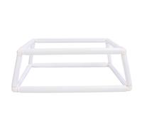 Bordado Topeador de marco Clip de doble capa en una barra de plástico Cross Stitch Rack Handheld Marco Rack para elaboración de agujas Uso del hogar Material PVC 25x35cm 30x40cm (Blanco)