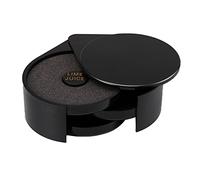 Bordas de vidro de barra, Borda de Vidro Para Barra, 1 Pieza De Borde De Vidrio De Barra Negra Barra De Apertura De Rotación De 3 Niveles Caja De Condimento De Cóctel Herramienta De Barman De Bord