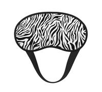 Borde a cuadros animales con estampado de cebra, Cubiertas oculares completas, antifaces para dormir que bloquean la luz, orejeras opacas para dormir