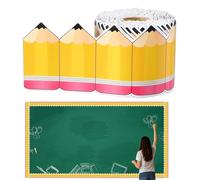 Borde A - Decoración bonita y divertida para artículos de papelería, borde para tablón de anuncios decorativo | Para oficinas, decoración interior y exterior, familia, profesores, estudiantes, escuela