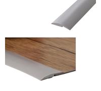 Borde Autoadhesivo para Alfombras, Baldosas de Madera, Pisos de Vinilo, Laminados, Umbral de Puerta para Pisos con Alturas Irregulares, Tira de Transición para Pisos(Size:1m/3.28ft,Color:Gris)