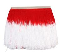 Borde con flecos largos 1Yard/Lot 20cm Lace Patchwork Color Trim Fringe DIY Latin Dress Stage Clothes Accessories Decorative Tassels Curtains Fabric(Color24 1Yard)